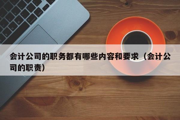 会计公司的职务都有哪些内容和要求（会计公司的职责）