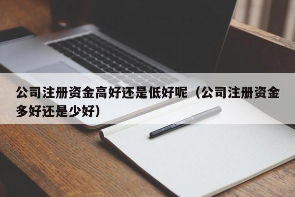 公司注册资金高好还是低好呢（公司注册资金多好还是少好）