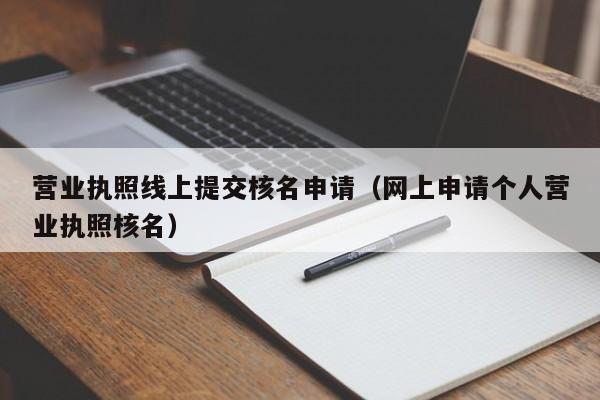 营业执照线上提交核名申请（网上申请个人营业执照核名）