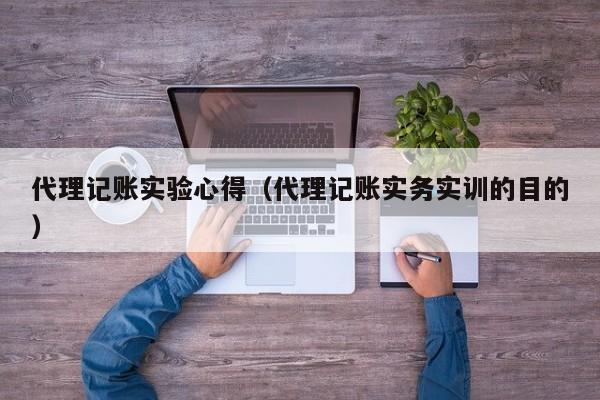 代理记账实验心得（代理记账实务实训的目的）