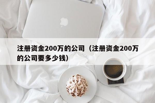 注册资金200万的公司（注册资金200万的公司要多少钱）